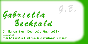 gabriella bechtold business card